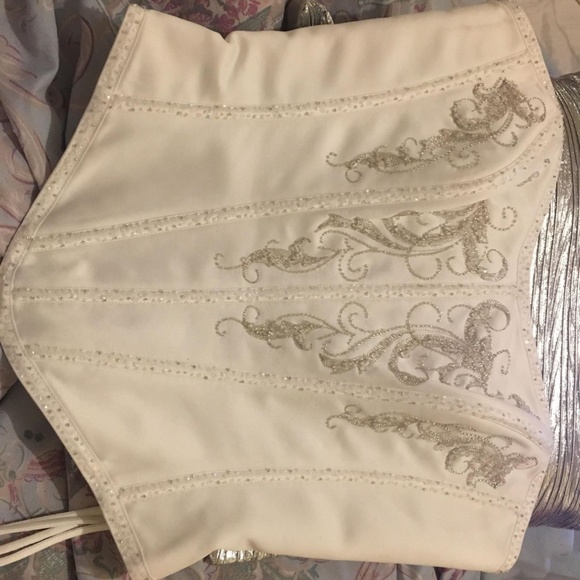 Essense Beaded Bridal Wedding Separate Corset Top - Picture 9 of 9
